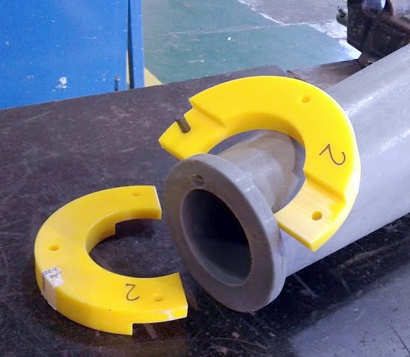 POLIMERO Y ELASTOMERO FLANGE PARTIDO