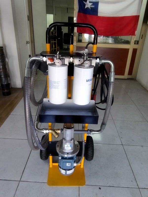 CARRO DE MICROFILTRADO 30 LITROS  CON FILTROS SPIN ON 1.10 MICRAS .380 VOLTS