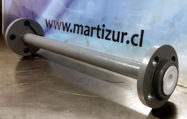 CONEXION ACERO RECUBIRTA INTERIOR CON TEFLON PARA LIQUIDOS CORROSIVOS APLICACION PLANTAS INDUSTRIALES MANEJO DE FLUIDOS