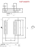 EMPUJADOR  TECHNYL A 25MM X H 130 MM X L 100 MM