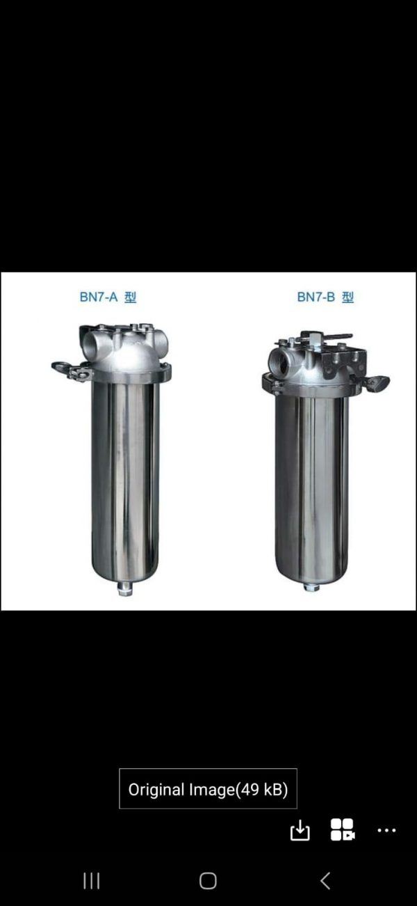 FILTRO PARA AGUA CARCASA INOX